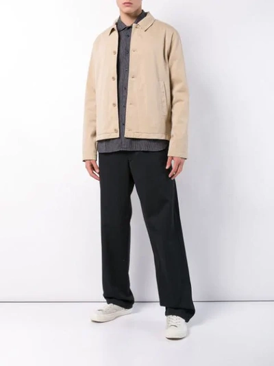 Shop Ymc You Must Create Shirt Jacket In Neutrals