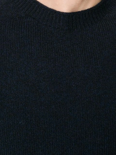 Sunspel Crew Neck Sweater In Blue