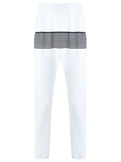 Amir Slama Striped Track Trousers In White