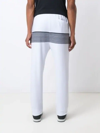 Amir Slama Striped Track Trousers In White