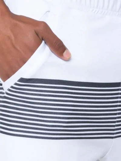 Amir Slama Striped Track Trousers In White