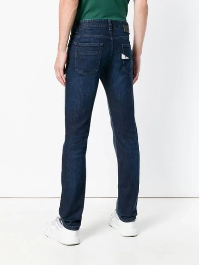 Shop Fendi Straight Leg Jeans - Blue