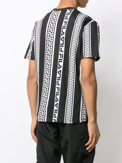 Shop Fila Logo Printed Shirt In Black