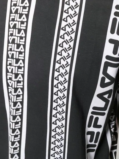 Shop Fila Logo Printed Shirt In Black