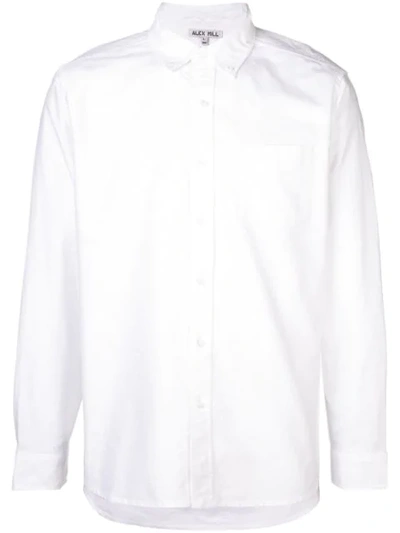 Shop Alex Mill Overdyed Oxford Shirt In White