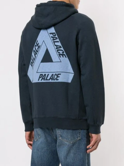 Shop Palace Slub Hoodie In Blue