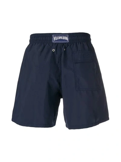 Shop Vilebrequin Plain Swim Shorts In Blue