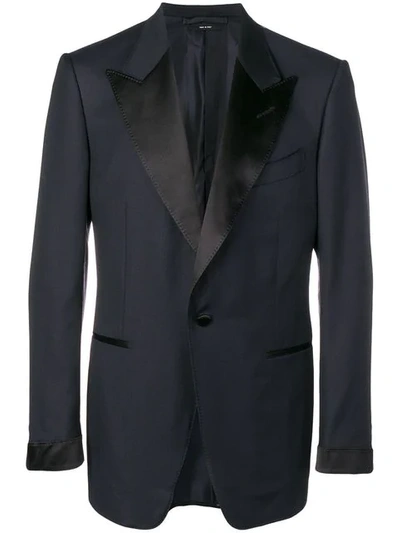 TOM FORD CLASSIC FITTED BLAZER - 蓝色
