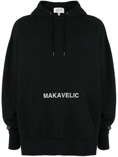 Shop Makavelic Index Finger Hoodie In Black
