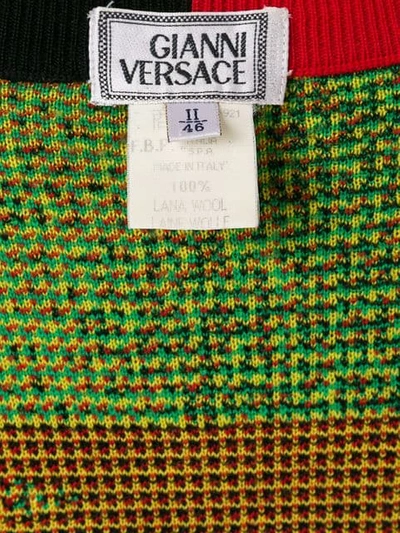 Pre-owned Versace 80's Geometric Jumper In Multicolour