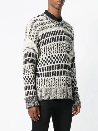 Shop Ami Alexandre Mattiussi Crew Neck Oversize Sweater In Black