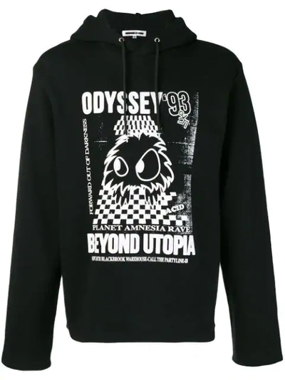 Shop Mcq By Alexander Mcqueen Mcq Alexander Mcqueen Rave Monster Hoodie - Black