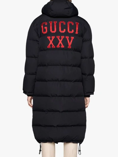 Shop Gucci Nylon Coat With New York Yankees ™ Patch In Black