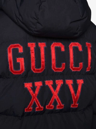 Shop Gucci Nylon Coat With New York Yankees ™ Patch In Black