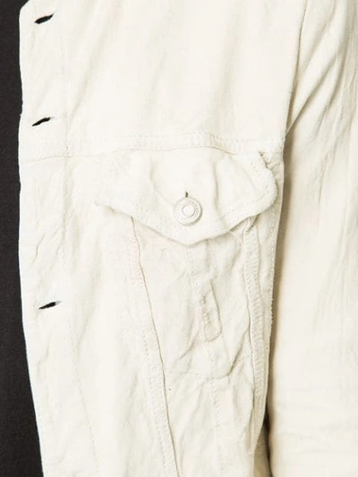 Shop Giorgio Brato Wrinkled Effect Jacket In White
