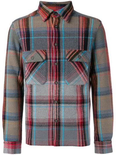 Shop Missoni Checked Woven Shirt - Grey