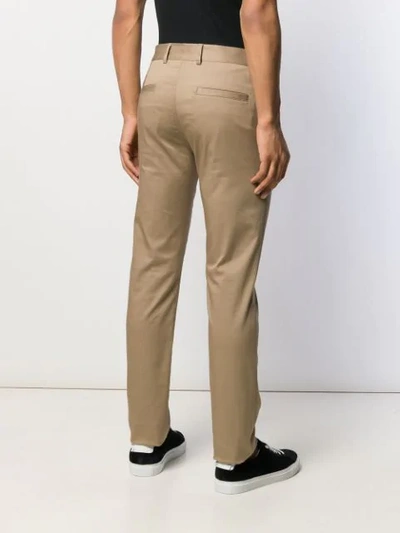 Shop Givenchy Fitted Chinos In Neutrals