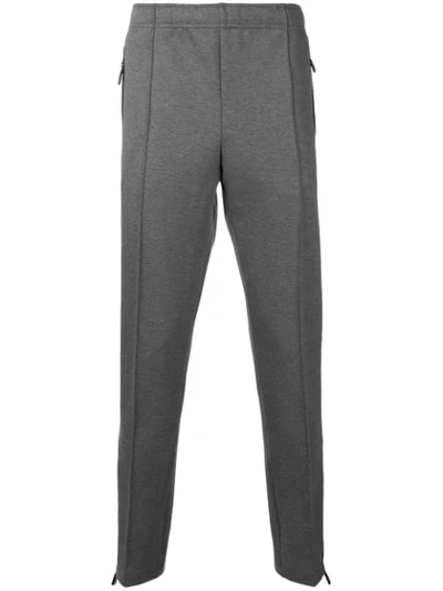 Shop Moncler Grenoble Front Seam Track Pants - Grey