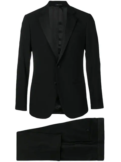 Shop Giorgio Armani Two-piece Suit In Black