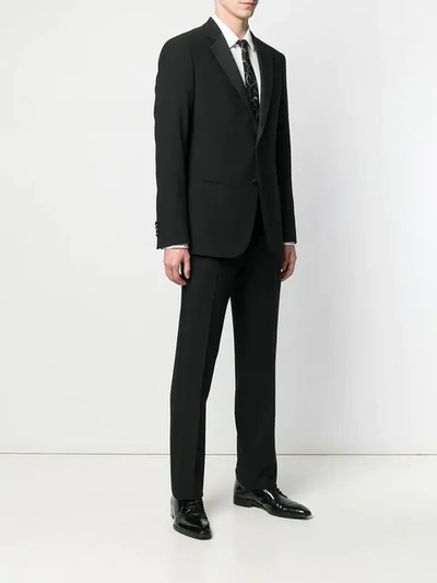 Shop Giorgio Armani Two-piece Suit In Black