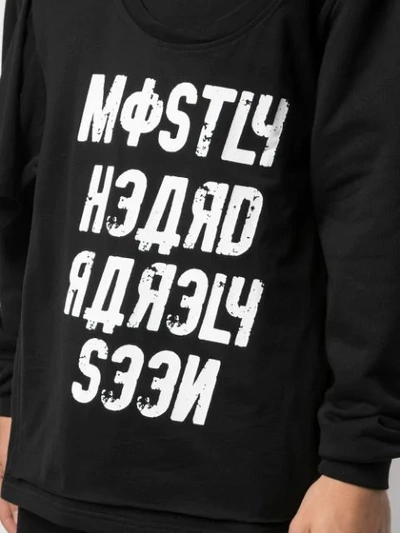 Shop Mostly Heard Rarely Seen Demna Sweatshirt In Black