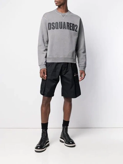 DSQUARED2 CARGO SHORTS - 黑色