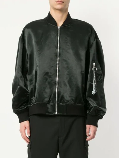 Shop Yoshiokubo Ma-1 Bomber Jacket In Black