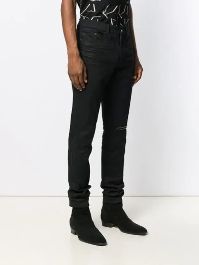 SAINT LAURENT SKINNY-FIT JEANS - 黑色