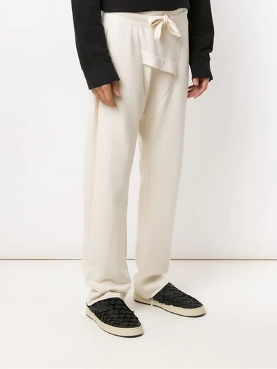 Shop Osklen Straight Fit Trousers In White