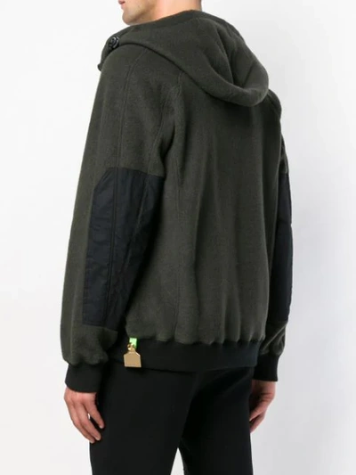 Shop Sankuanz Zip Hoodie In Green