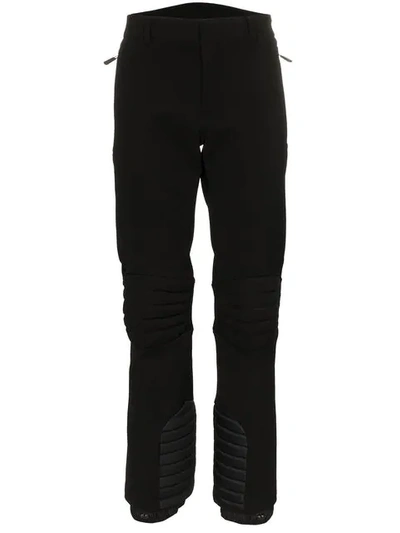 Shop Moncler Bistretch Twill Trousers In Black