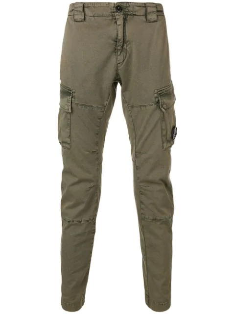 C.p. Company Goggle Cargo Trousers In Green | ModeSens