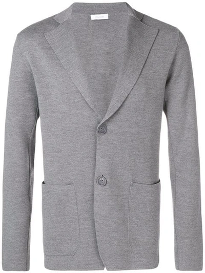 Shop Cruciani Fine Knit Blazer In Grey