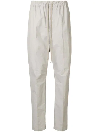 Shop Rick Owens Track Style Tailored Trousers In Neutrals