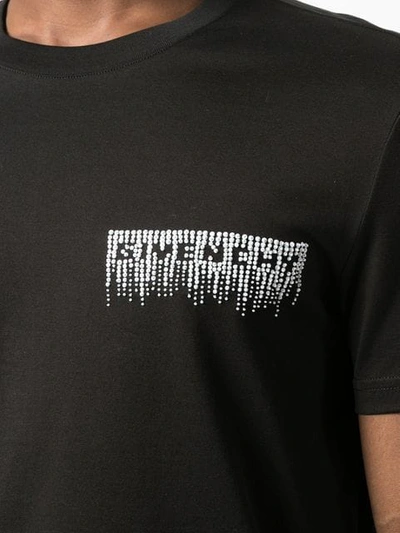 Shop Givenchy Sequin Logo Oversized T-shirt In Black
