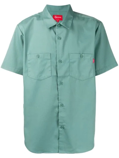 Supreme Michael Jackson Work Shirt In Green | ModeSens