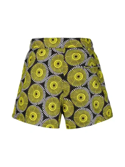 Shop Okun Patrice Printed Swim Shorts In Yellow