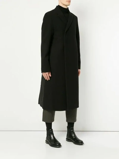 Shop Rick Owens Flag Coat In Black