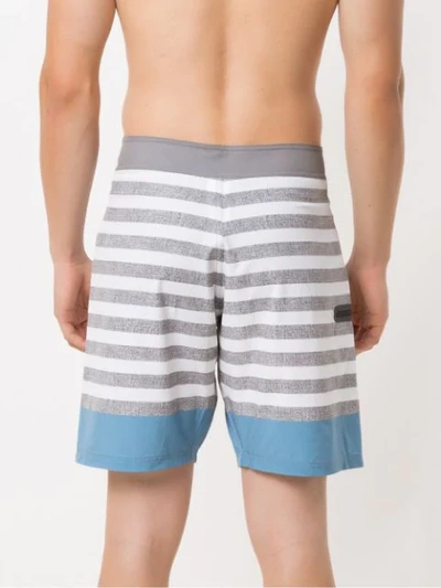 Shop Track & Field Striped Swim Shorts In Grey
