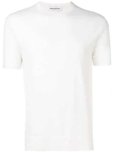 Shop Neil Barrett Knitted Plain T In White