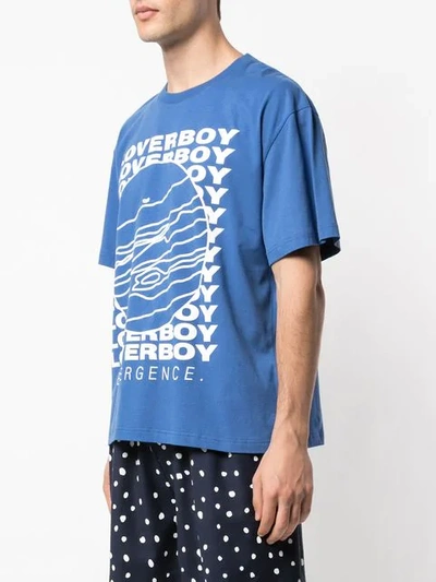 Shop Charles Jeffrey Loverboy Cult Of Jupiter T-shirt In Blue