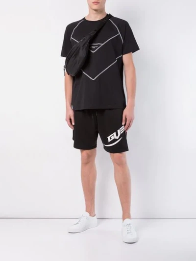 Shop Givenchy Gv3 Track Shorts In Black