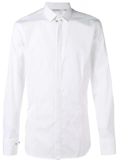 Neil Barrett Button Down Shirt In White | ModeSens