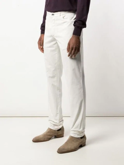 Shop Brunello Cucinelli Straight Leg Jeans In White