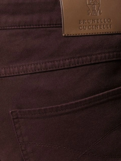 Shop Brunello Cucinelli Skinny-fit Jeans In Red