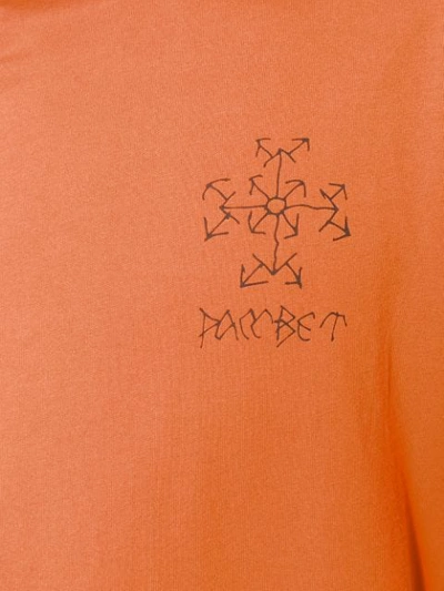 Shop Rassvet Logo Print T-shirt In Orange