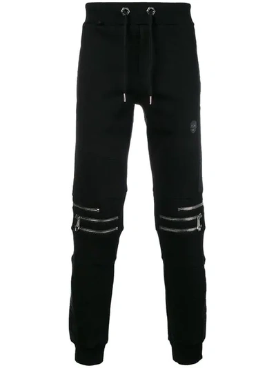 Shop Philipp Plein Slim-fit Sweatpants In Black