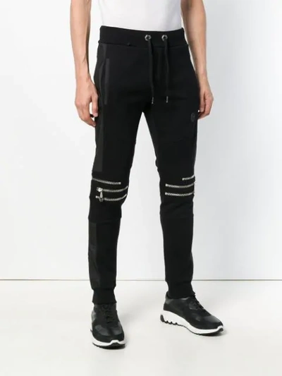 Shop Philipp Plein Slim-fit Sweatpants In Black