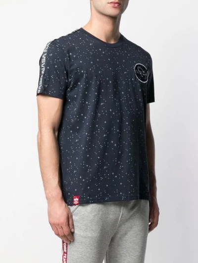 Shop Alpha Industries Nasa Star Print T In Blue