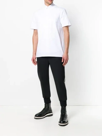 Shop Neil Barrett Stretch T-shirt - White